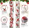 Welcome Christmas Cardinal Porch Banner Sign, Xmas Red Birds White Birch Front Door(Cardinal Bird)72"L x 12"W